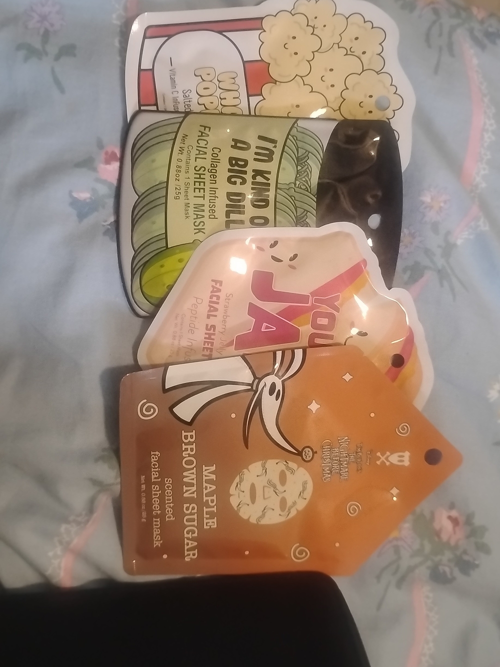 Assorted Women’s Facial Sheet Mask Pack - Maple Brown Sugar, Popcorn & More